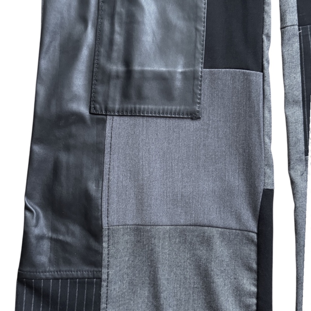 LeGatte Made in Italy Patchwork Mixed-Fabric Pants – IT 42 / US 6 - Picture 3 of 16
